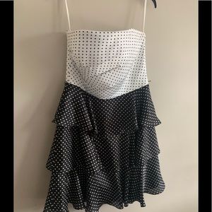 White House black market strapless dress